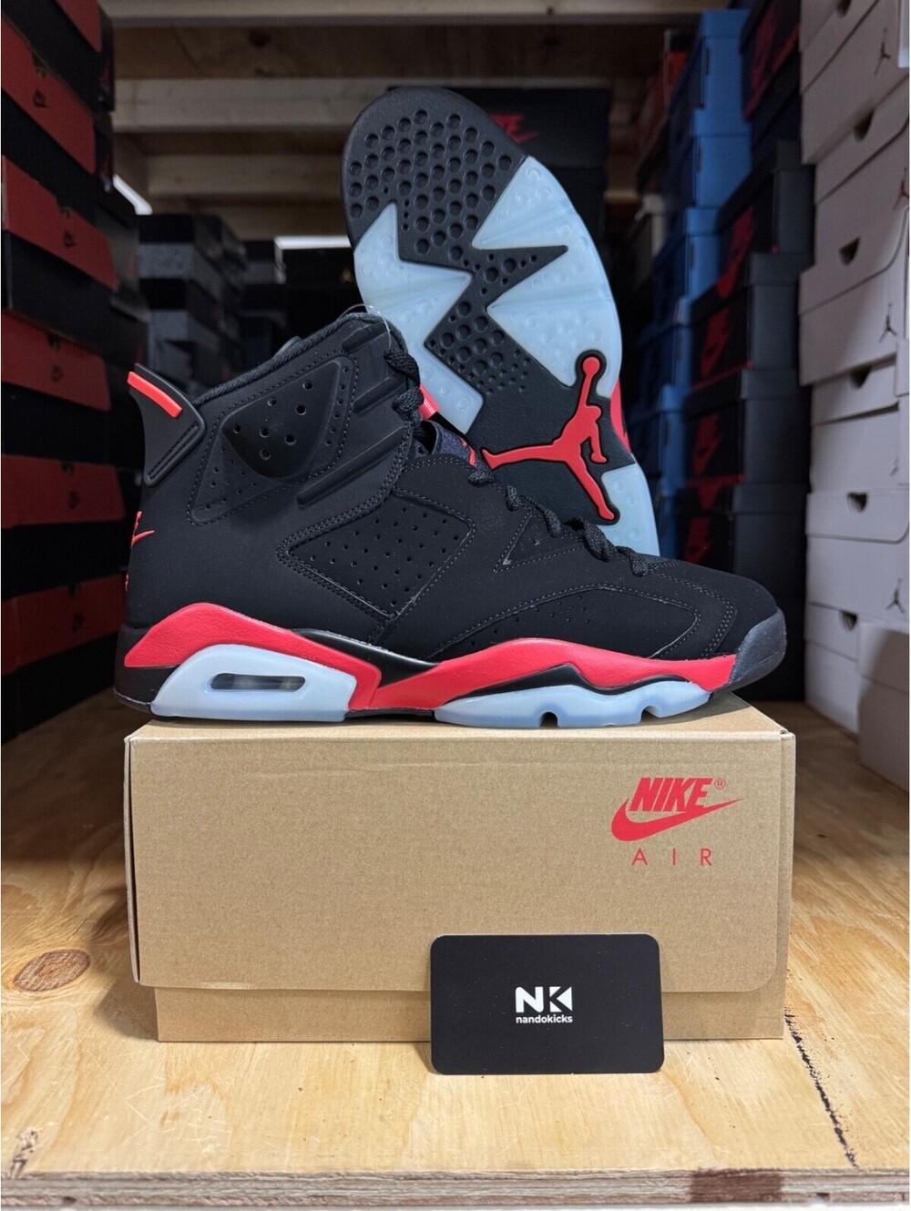 Air Jordan 6 Retro 'Infrared Salesman' CT8529-001 SIZE 8.5
